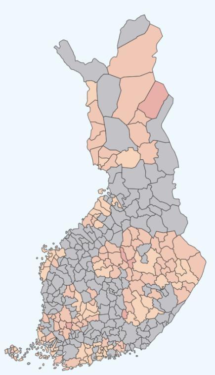 yleisyys Ylipainoisten (ISO-BMI 25 kg/m²) osuus