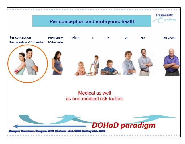DOHaD -paradigm Developmental Origins of Health and Disease E. Steegers While diseases may appear clinically throughout the lifespan, it is clear that many diseases have origins during development.