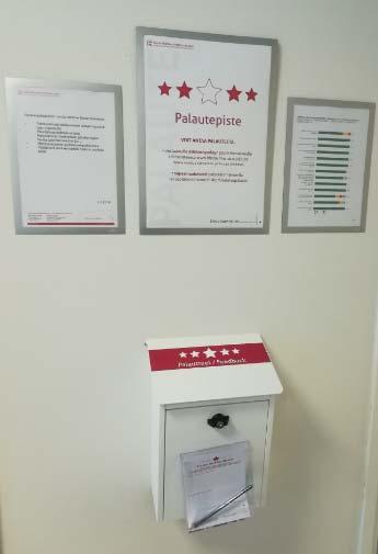 7(30) Palautekokonaisuuden uudistamiseen liittyi yhtenäisen palautepisteen luominen.
