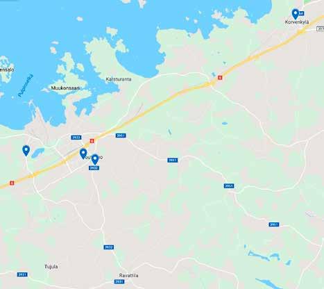 MAKSUTTOMAT LÄHILiikuntapaikat Lappeen koulun piha, Järviniitynkatu 2 Tervahaudanpuisto, Skinnarilankatu 33 Voisalmen koulun piha, Voisalmentie 19 Myllysaaren virkistysalue ja uimaranta,