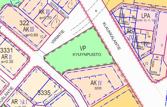 11/17 Kuva 9. Ote ajantasa-asemakaavasta (23.10.2018). Suunnittelualue on korostettu punaisella. 3.2.5 Rakennusjärjestys Rakennusjärjestys on tullut voimaan 1.7.2013. 4 Kaavoituksen vaiheet 4.