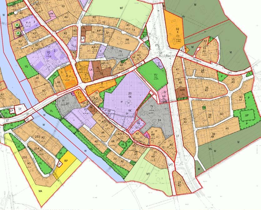 Suunnittelualue sisälsi silloin korttelit 22, 23, 24, 25 ja 30 sekä osan kortteleista 32 ja 21, vanhan Rantsilanraitin-Keräläntien pohjoisosan ympäristössä käsittäen Kylmänen Food Oy:n tehdas- ja