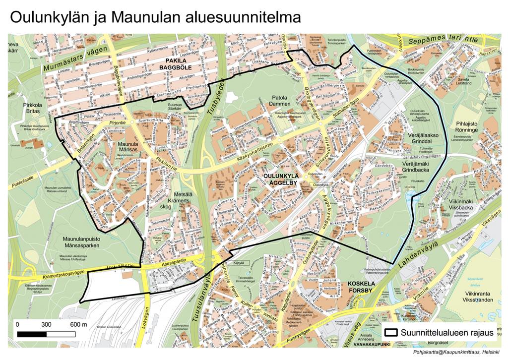 1. Johdanto Helsingin kaupunki järjesti asukaskyselyn osana Maunulan ja Oulunkylän aluesuunnitelman laadintaa.
