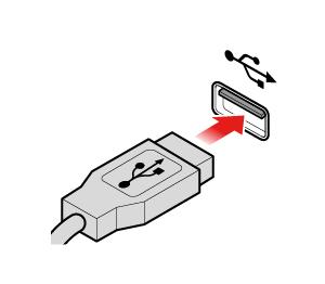 Kuva 8. Langattoman näppäimistön vaihto 4. Poista USB-lähetin näppäimistön säilytyslokerosta tai langattoman hiiren säilytyslokerosta ja liitä se johonkin tietokoneen vapaaseen USB-liitäntään. 5.