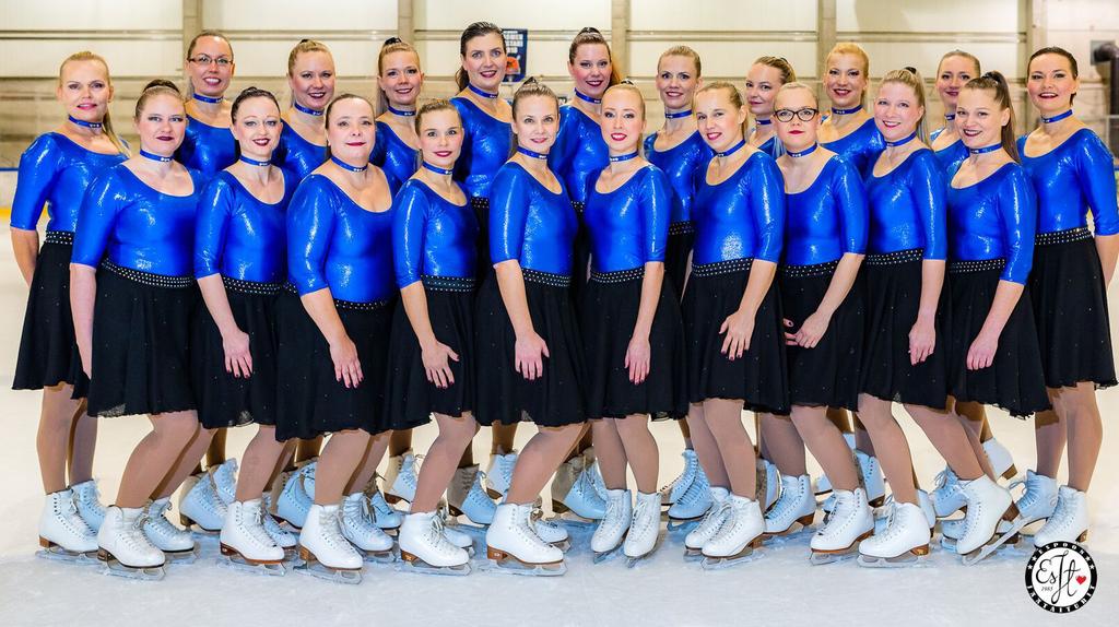 EsJt: Valley Bay Synchrospirit Barbro Ahlstedt, Sanna Ahonen, Eevi Grönlund, Krista Hautakangas, Riina-Kaisa Huovila, Erja Hyrsky, Susanna Hyytiä, Sari Häggqvist, Marika Jakobsson, Mirka Janhonen