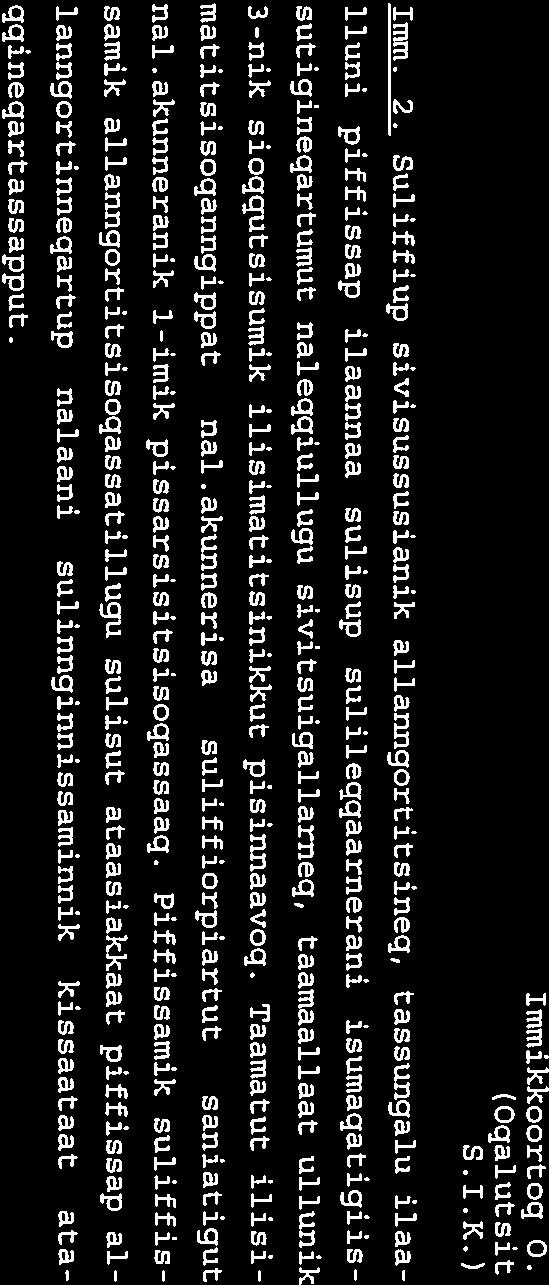 Taamatut ilisi matitsisoqanngippat nal. akunnerisa suliffiorpiartut saniatigut nal.akunneranik 1-imik pissarsisitsisoqassaag.