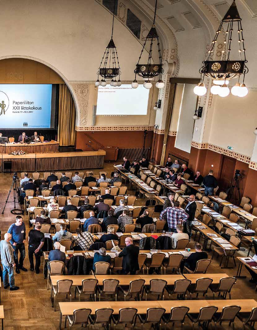Paperiliiton liittokokous alkamassa Paasitornissa Helsingissä