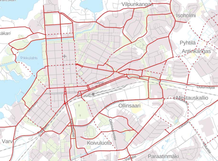 5 Kuva 2. Alueen väyläverkosto ja suunnittelualueen sijoittuminen.