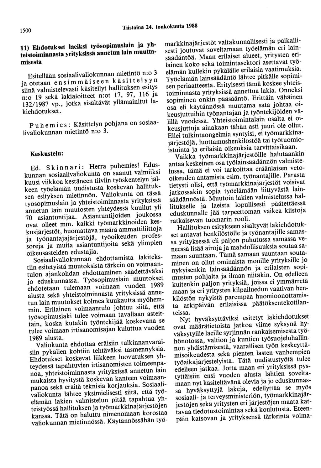 1500 Tiistaina 24.