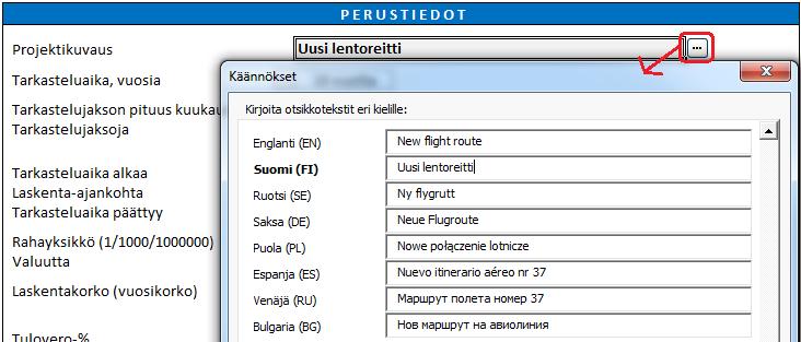 kun tiedoston kieltä muutetaan.