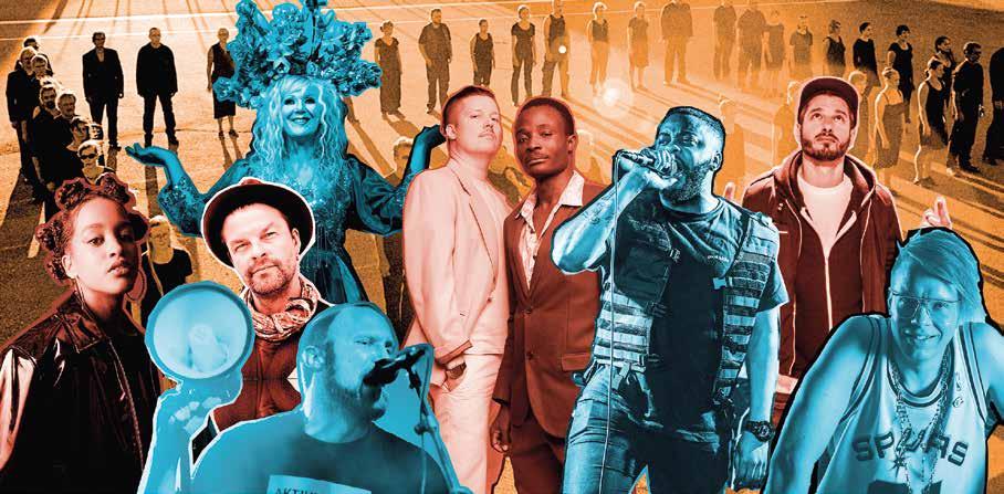 MUSIIKKI LAUANTAI MUSIC SATURDAY Maailma kylässä 20 vuotta: Helsinki-Cotonou Ensemble & ystävät -juhlakonsertti (FIN/BEN/USA) AFROBEAT / RAP / JAZZ / POP LA 12.