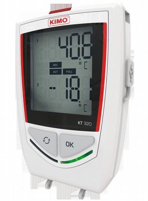Esite KISTOCK DATALOGGERIT KT 320 / KTT 320 Lämpötila / Kosteus / Jännite / Sähkövirta / Pulssi Paine / Lämpötila / Kosteus / Ilmannopeus / Ilmamäärä / Äänitaso Ilmaisohjelma KILOG Lite loggerin