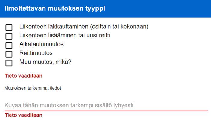 Palveluntuottajan perustiedot ovat samat, kuin mitä palveluntuottajan luomisen yhteydessä on ilmoitettu.