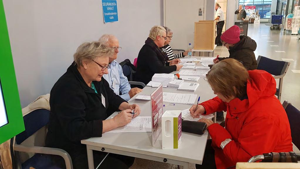 YLEISHALLINTO / TOIMINTAKERTOMUS Seurakuntavaalit Vuoden seurakuntavaalit hoiti kirkkovaltuuston 22.5.