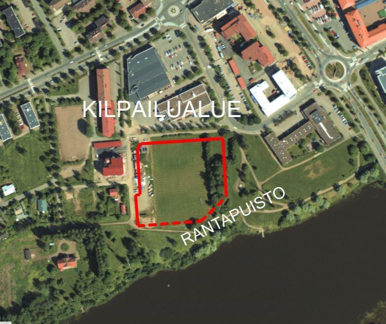 2. KILPAILUKOHDE Kilpailualue Kuusankosken Pallokenttä on osa Kuusankosken kaupunkikeskustaa ja Kymijoen rantavyöhykettä.