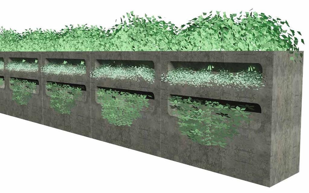 PALA - kukkakuutio Materiaali: säänkestävä betoni