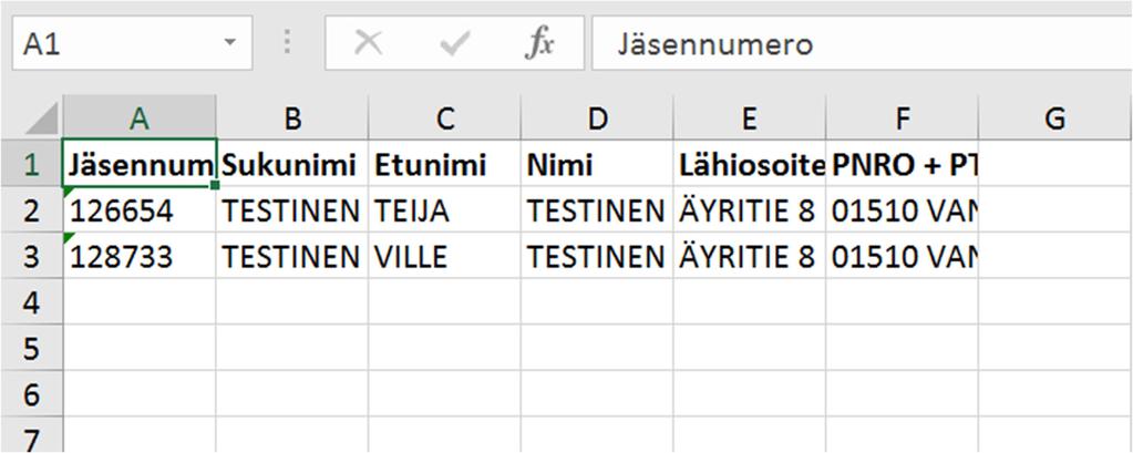 Osoitetarrat löytyvät myöskin oletusraporttipohjista.