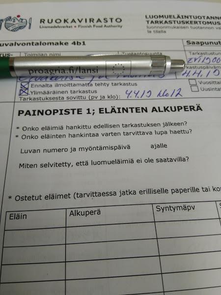 Ennalta ilmoittamaton ylimääräinen tarkastus Aiheuttaa tilalle alkuhämmennystä, jopa kiroilua ELY-keskus valinnut tilat, joille tehdään tarkastus Tilalla ollut jokin puute ed.