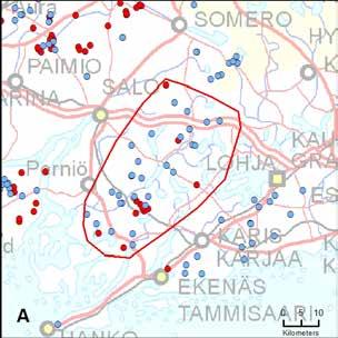 2. Raaseporin reviiri (Uusimaa VarsinaisSuomi) Yksilömääräarvio: 2 3 31.8. 31.12. 20 kpl 11 kpl, 3 yks. 1.1.2019 26.2.2019 9 kpl 1 kpl, 3 yks.