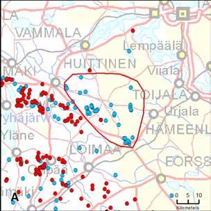 10. Punkalaitumen reviiri (Satakunta EteläHäme PohjoisHäme) Yksilömääräarvio: 2 13.8. 31.12. 15 kpl 2 kpl, 3 yks.
