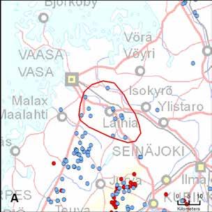 22. Laihian reviiri (RannikkoPohjanmaa Pohjanmaa) *entinen Vöyrin reviiri Yksilömääräarvio: 2 25.8. 31.