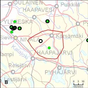 määritykset: 1 kpl, pantasusi Nala Maastoseuranta Etsintäreittejä: Jäljitysreittejä: Havaintoja