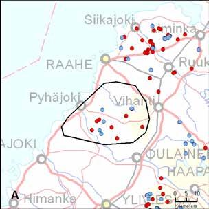 30. Pyhäjoen reviiri (Oulu) Yksilömääräarvio: 7* 14