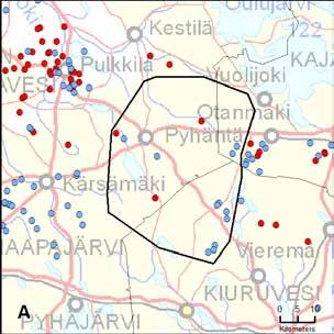 33. Kiuruveden reviiri (Oulu Kainuu PohjoisSavo) Yksilömääräarvio: 2 
