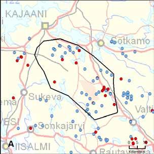 35. Laakajärven reviiri (Kainuu) Yksilömääräarvio: 2 27.9. 31.12. 11 kpl 9 kpl, 34 yks. 1.1.2019 22.2.2019 1 kpl, 3 yks.