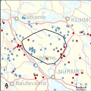 38. Saramon reviiri (PohjoisSavo Kainuu) Yksilömääräarvio: 2 