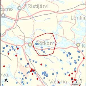 40. Ontojoen reviiri (Kainuu) Yksilömääräarvio: Vuodelta 2019 havaintoja yksittäisistä susista 30.8. 31.12.