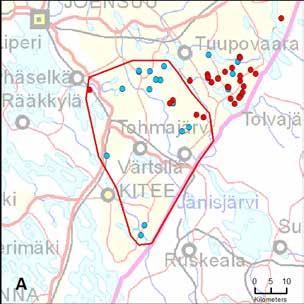 56. Värtsilän reviiri (PohjoisKarjala) Yksilömääräarvio: 3 8.8. 31.12. 11 kpl 4 kpl, 46 yks. 1.1.2019 25.2.2019 1 kpl, 3 yks.