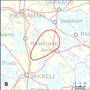 57. Haukivuoren reviiri (EteläSavo) Yksilömääräarvio: Havaintoja yksittäisistä susista 1.8. 31.12.