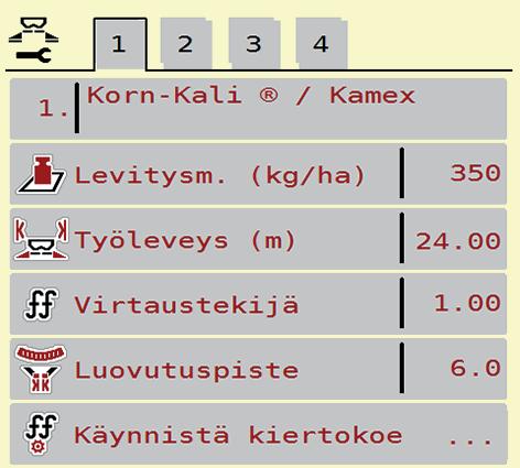määritetään lannoitteen ja levityksen