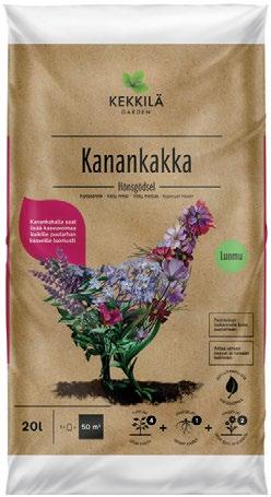 runsaasti typpeä ja kaliumia.
