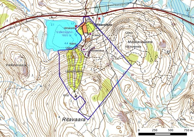 4 2. Inventoinnin lähtökohdat ja menetelmät Kaavaalue sijaitsee Pellon kirkolta 6,8 7,9 km itäkoilliseen. Alueen laajuus on noin 1,0 km 2.