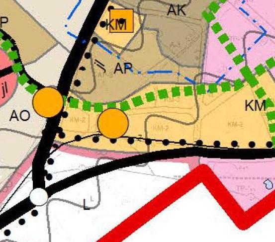 Tuusulan yleiskaava 2040 ehdotuksessa alue on merkitty seudullisen vähittäiskaupan suuryksikön alueeksi (KM), jonka lisäksi sille on merkitty päivittäistavarakauppa-kohdemerkintä.