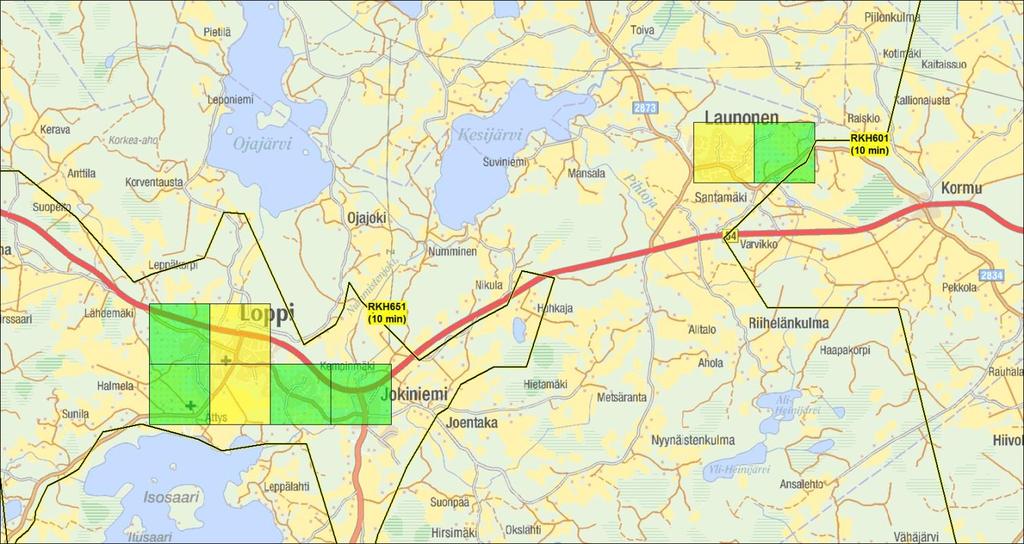 Palvelutasopäätöksen perusteluosa LOPPI Asukasluku (31.12.2012) Rak. kerrosala k-m 2 (ei sis. mökit, maatalous) Pinta-ala km 2 8 336 Ennakoitu väestökehitys v.