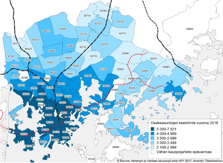 Hintojen rooli Asunnon korkea neliöhinta kertoo, että se on rakennettu oikeaan paikkaan Miksi muuten neliöhinta olisi korkea?