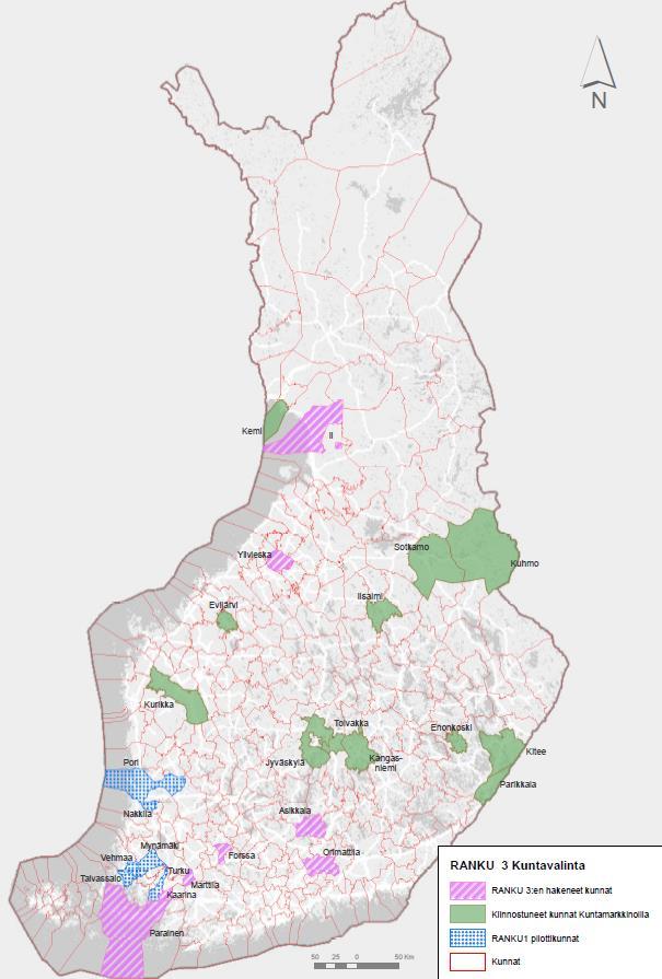 7. RANKU -toiminta etenee Orimattila, Parainen, Kaarina, Ylivieska, Forssa, Ii, Asikkala ja Marttila Evijärvi, Kurikka, Iisalmi, Enonkoski, Kuhmo,