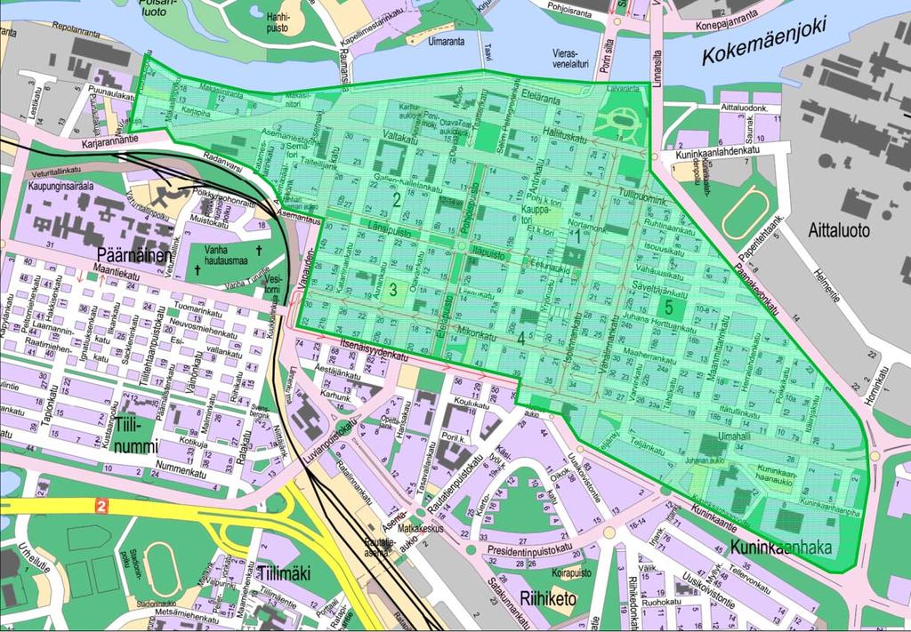 Porin pysäköintipolitiikka 2030 6 (32) Tekninen toimiala Infrajohtaminen Kuva 1.