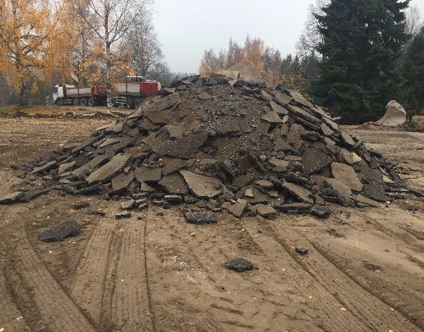 48/57 6.5.9. Asfaltti Purkamiseen voi liittyä myös vanhojen asfalttipäällysteiden poistamista esimerkiksi piha-alueilta.