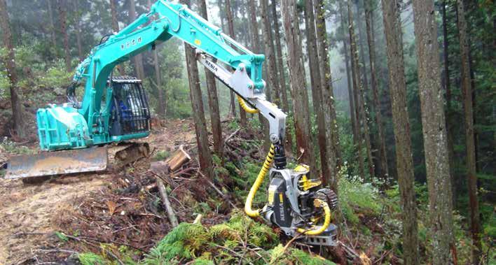 KESLA KAIVINKONEHARVESTEREIDEN YKKÖNEN Keslalla on ylivoimainen osaaminen kaivinkoneiden harvesterisovelluksista eri olosuhteissa, niin pohjolan havumetsistä, hardwood-korjuusta, Alppien ja Japanin