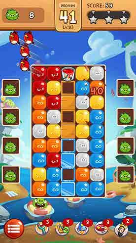 VUOSI 2018 TOIMITUSJOHTAJAN KATSAUS TOIMINTAYMPÄRISTÖ ROVIO SIJOITUSKOHTEENA STRATEGIA LIIKETOIMINTA VASTUULLISUUS HALLINNOINTI ANGRY BIRDS BLAST Pelityyppi: Pulmapeli Arvio*: 4,5 Julkaistu: