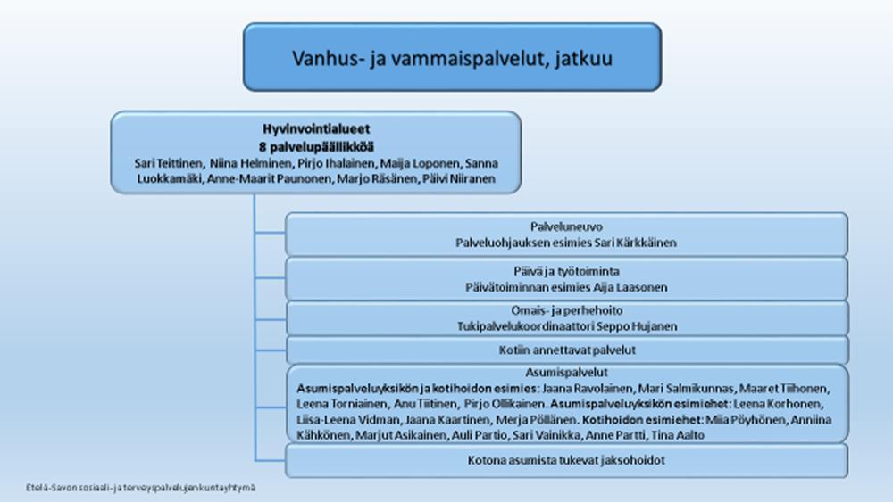 Sosiaaliasiamiesten kuntakyselyssä selvitettiin, että 31.12.2017 Essoten alueen kehitysvammaisista 22 henkilöä asui laitoksessa pitkäaikais-/pysyväishoidossa. Heistä 5 on alaikäisiä. Taulukko 7.
