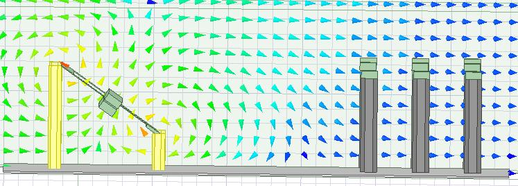 38 The optimum angle between grid and motor conductors is identified with simulations so that coupling magnetic field and the grid conductors have 180 degrees angle between.