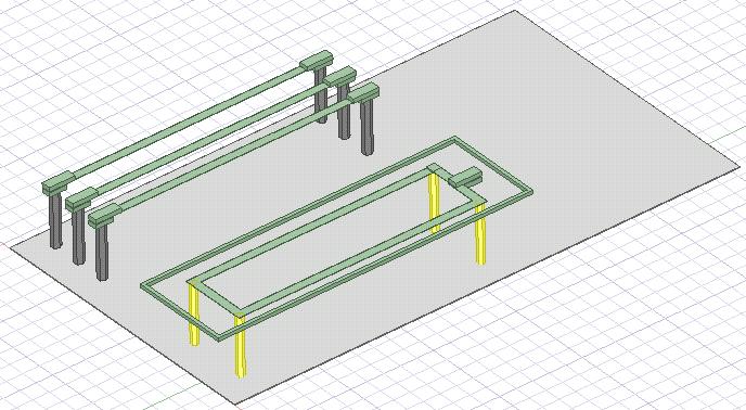 48 Figure 35. Simulation model of the shorted turn shield on the motor connection Simulations shown that a shorted turn shield is more effective on a motor connection as was predicted.