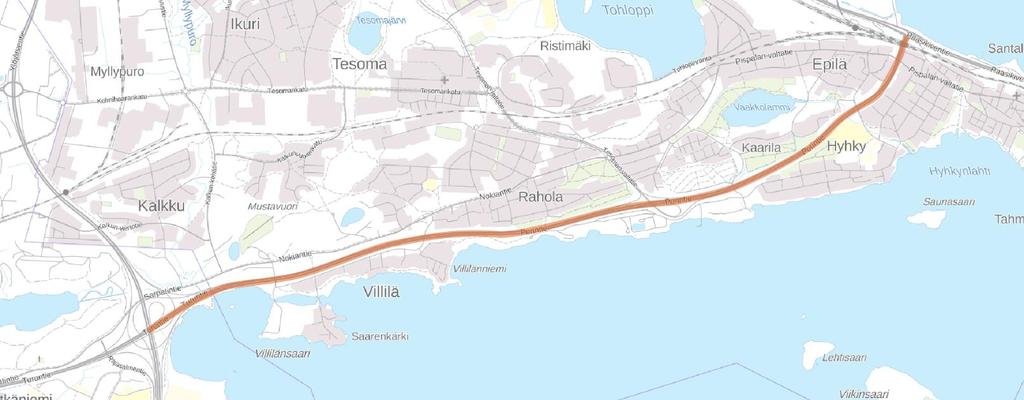 Keskeiset havainnot Nokian moottoritien roolista Liikenne ja palvelutaso Liikenne on pääosin lyhytmatkaista ja Tampereen kantakaupunkiin suuntautuvaa, pitkämatkaisen liikenteen osuus on pieni,