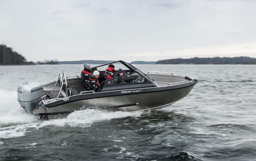 EAGLE BR X Vakiovene ilman moottoria 38 000 Paketin sh. Pakettihinta Eagle BRX & Honda BF115 DK1 XU 53 890 50 990 Eagle BRX & Honda BF150 AK2 XU 56 890 51 990 Pituus... 640 cm Leveys.