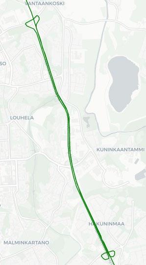 3.2.3 E12, Hämeenlinnanväylä Nuuskijalla on lisäksi mitattu säännöllisesti pääväyläkohdetta (Hämeenlinnanväylä) keväästä 215 lähtien (kuva 13).